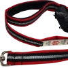 Service Dog Reflective Built-In Poop Bag Leash - 13 Color Variety
