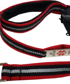 Service Dog Reflective Built-In Poop Bag Leash - 13 Color Variety