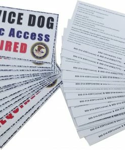 Service Dog ADA Public Access Required Cards - 25pk
