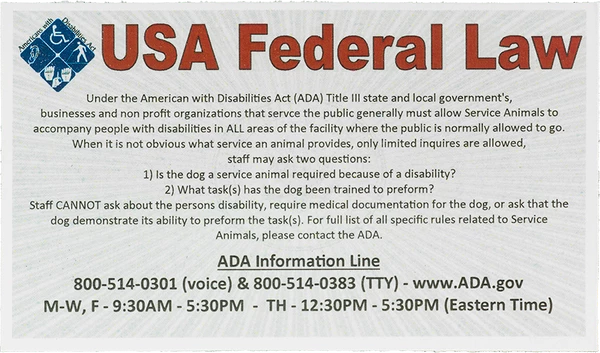 Service Dog/Therapy Dog Handler Team Cards - 25pk - Image 2