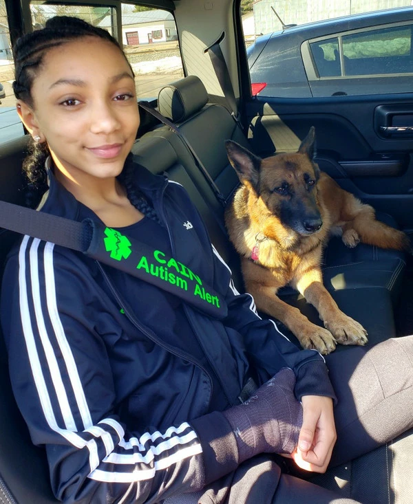 Custom Text Medical Alert Padded Seat Belt Cover - Image 2