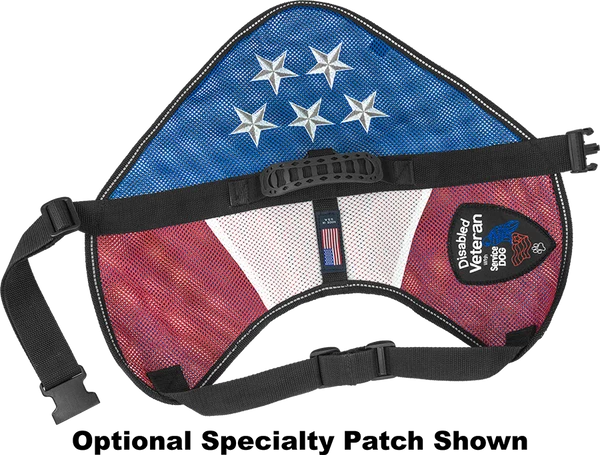 Patriotic Mesh Service Dog Vest - Image 4