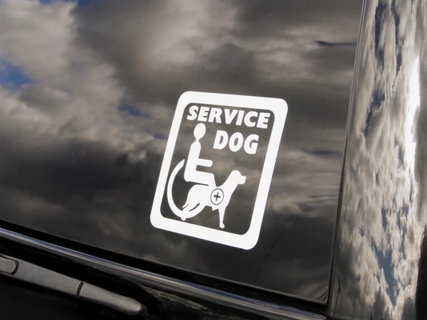4 In. Service Dog Decals - Image 2