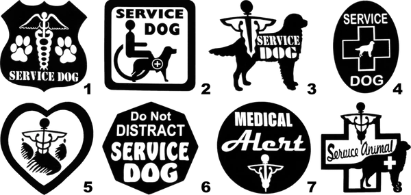 4 In. Service Dog Decals - Image 3
