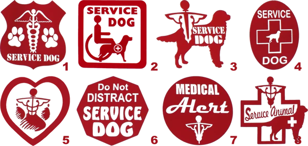 4 In. Service Dog Decals - Image 7