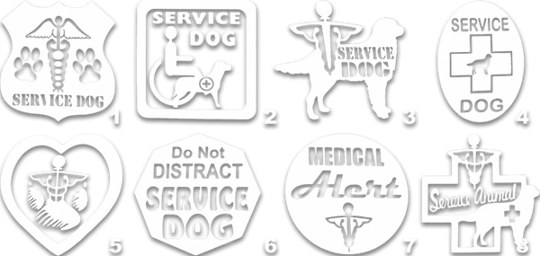 4 In. Service Dog Decals - Image 5