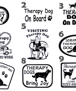 Vinyl Therapy Dog Decal