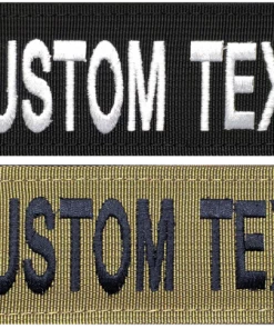 CaliberDog 2x6 Embroidered ID Patch - Custom Text