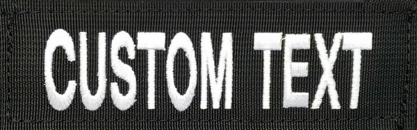 CaliberDog 2x6 Embroidered ID Patch - Custom Text - Image 6