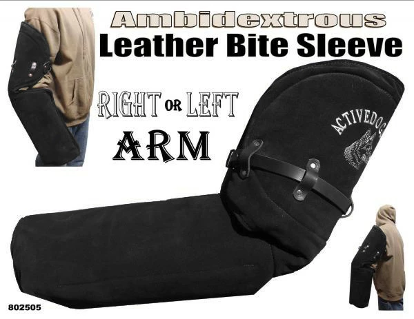 Ambidextrous Suede Leather Bite Sleeve - Image 9