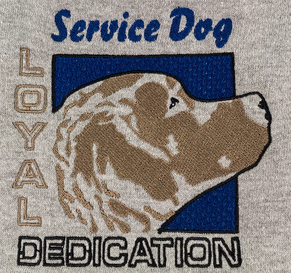 Embroidered Service Dog Hoodies - Image 3
