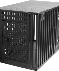 Powder Coated Double Door (Front/Side) Full Vent Dog Crate