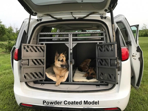Powder Coated Aluminum 2 Dog Crate - Image 2