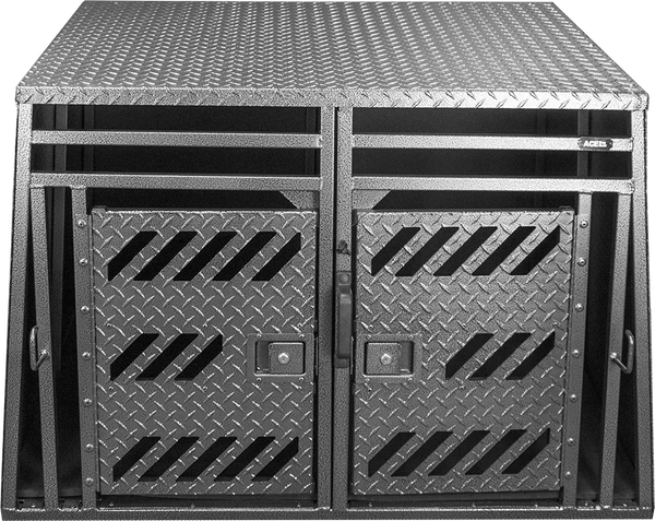 Powder Coated Aluminum 2 Dog Crate
