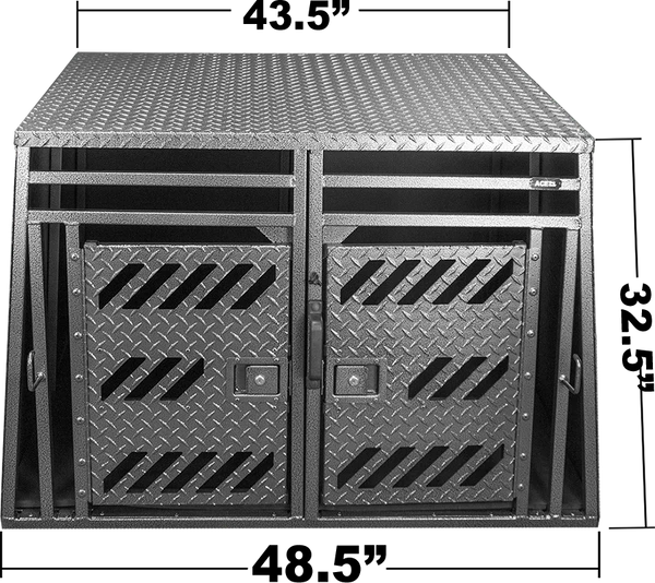 Powder Coated Aluminum 2 Dog Crate - Image 3