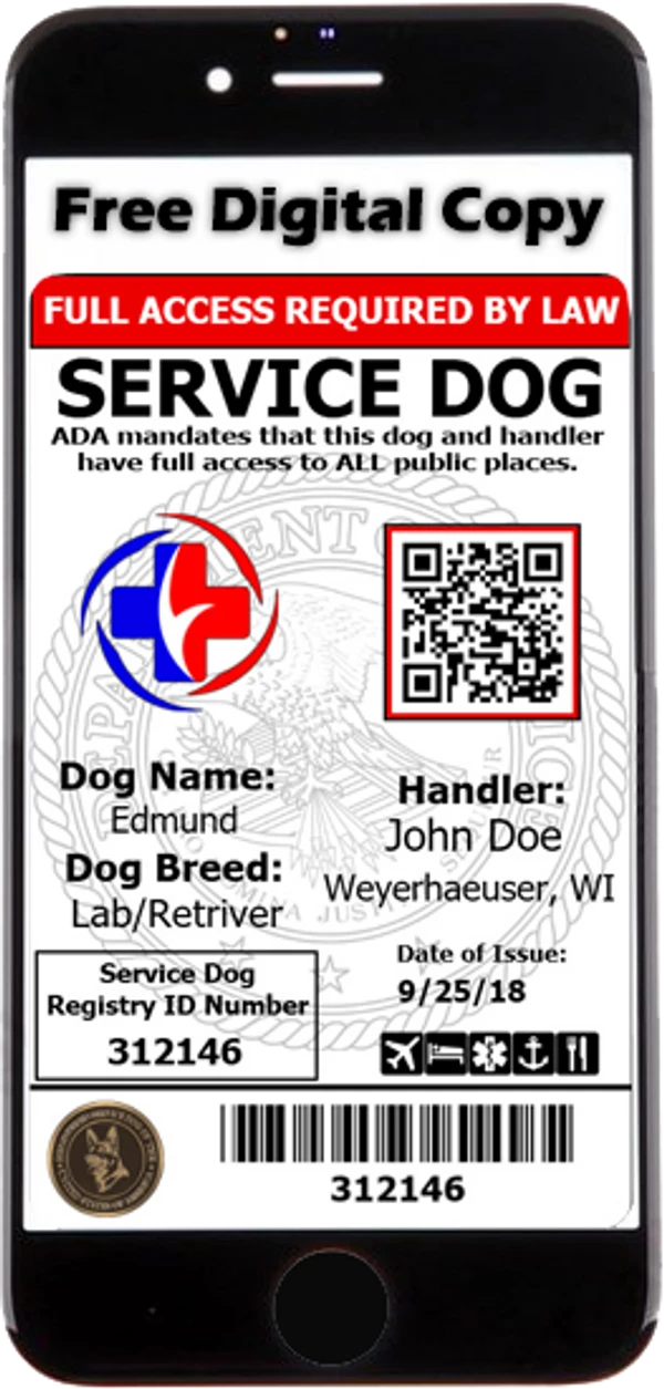 Activedogs Registered Service Dog ID + Free Digital ID Copy - Image 3